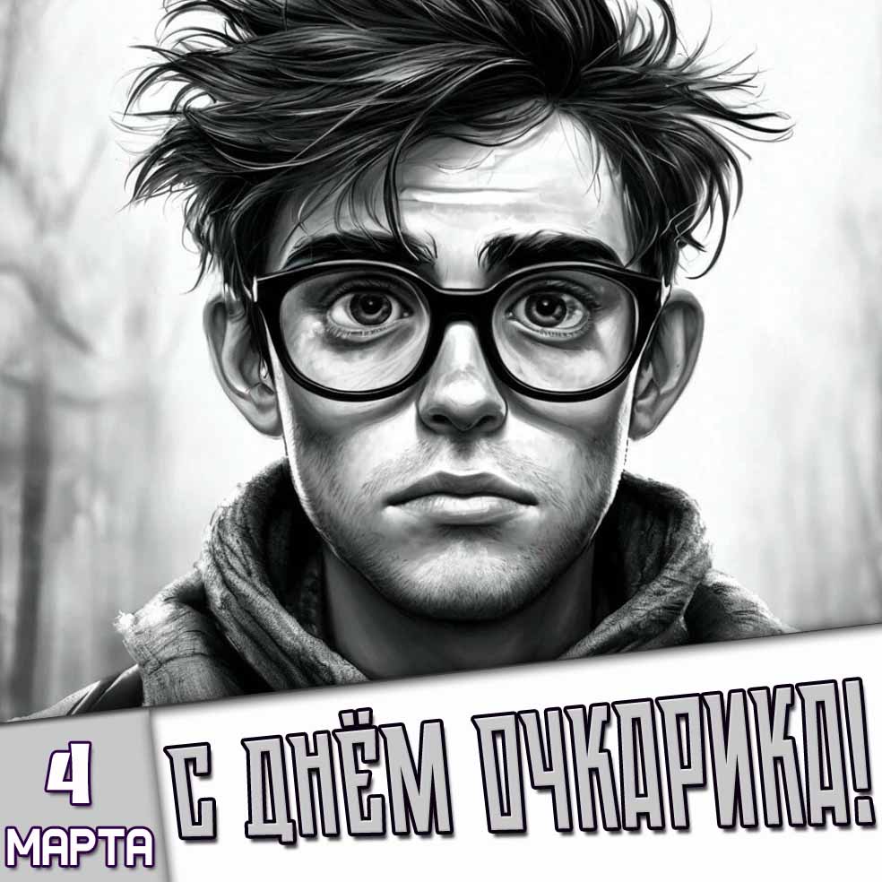 Картинка 4 марта - с днём очкарика!