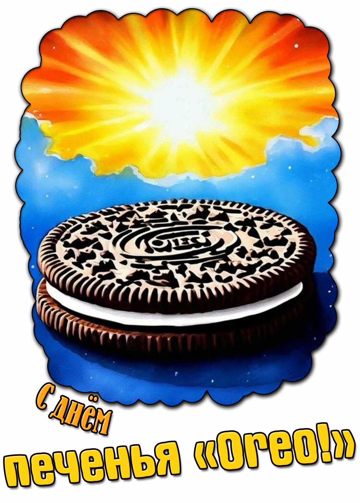 Картинка с днём печенья «Oreo!»