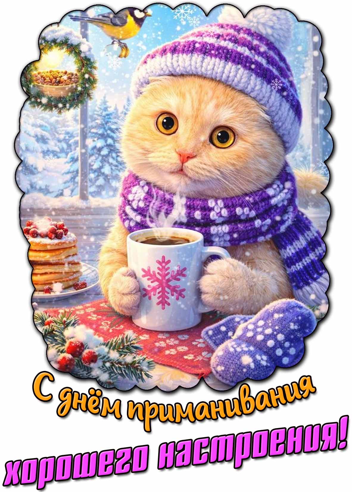 Картинка с днём приманивания хорошего настроения