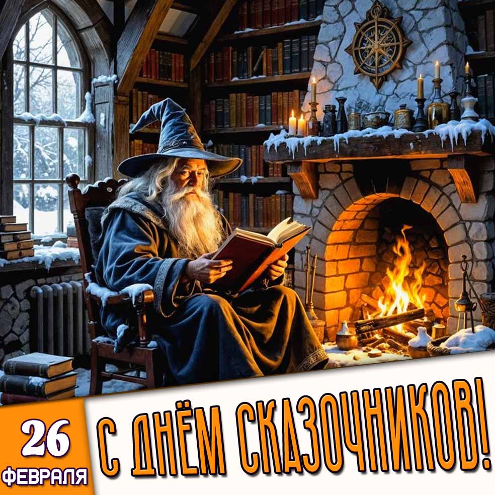 Картинка 26 февраля - с днём сказочников!