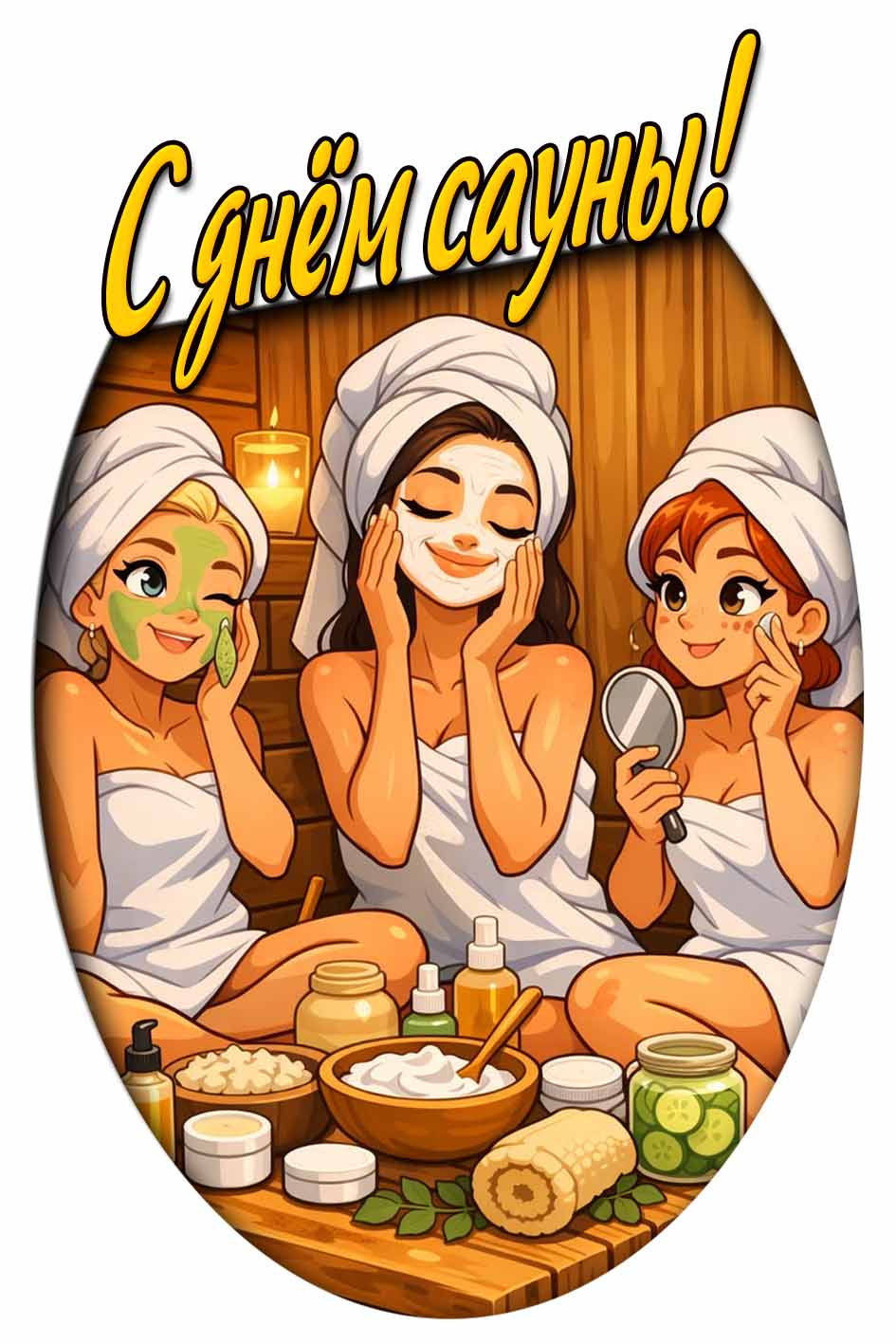 С днём сауны! - картинка для девушек