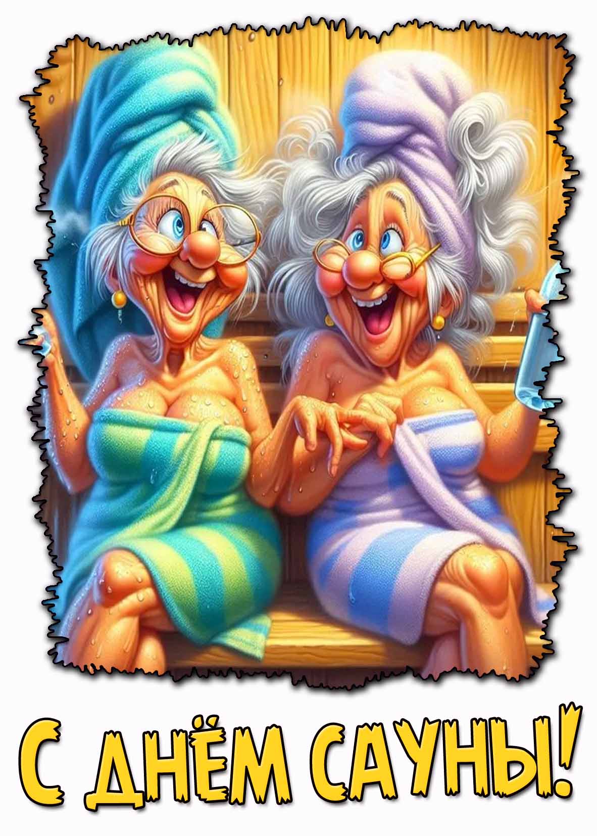 Смешная картинка с днём сауны