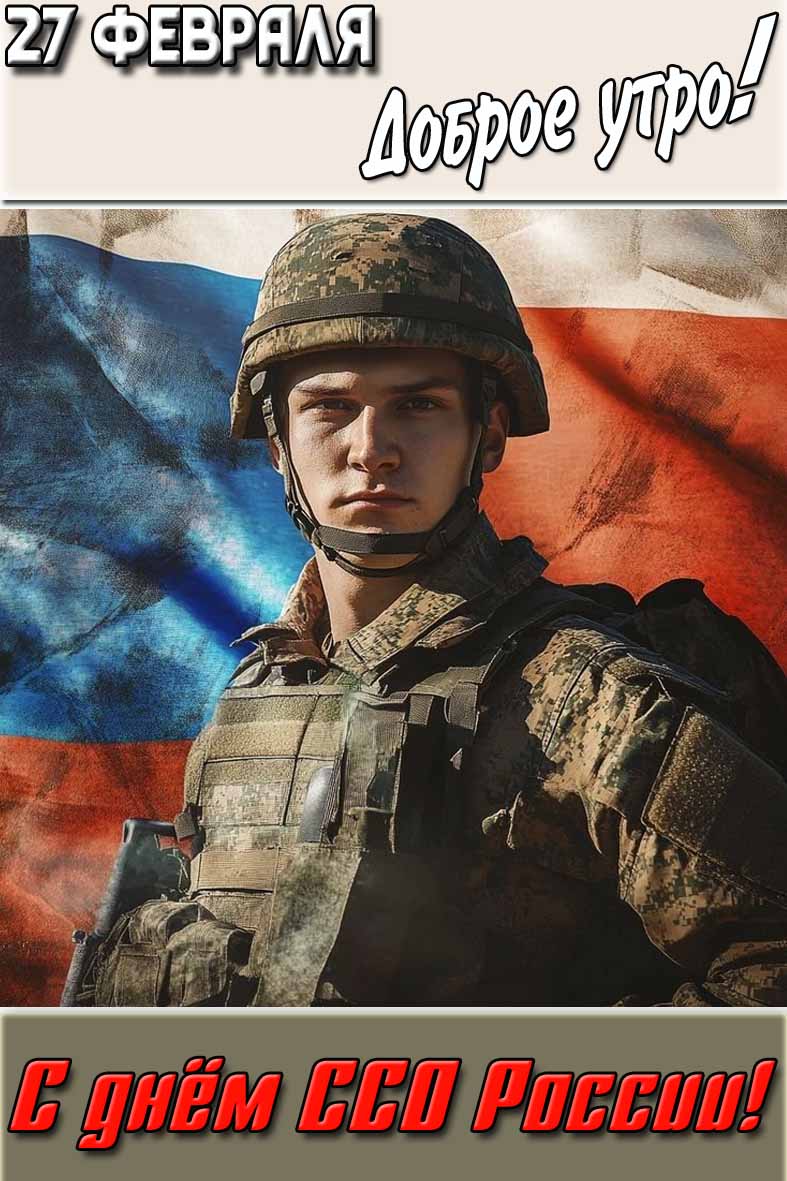 Картинка "27 февраля доброе утро! С днём ССО России!"