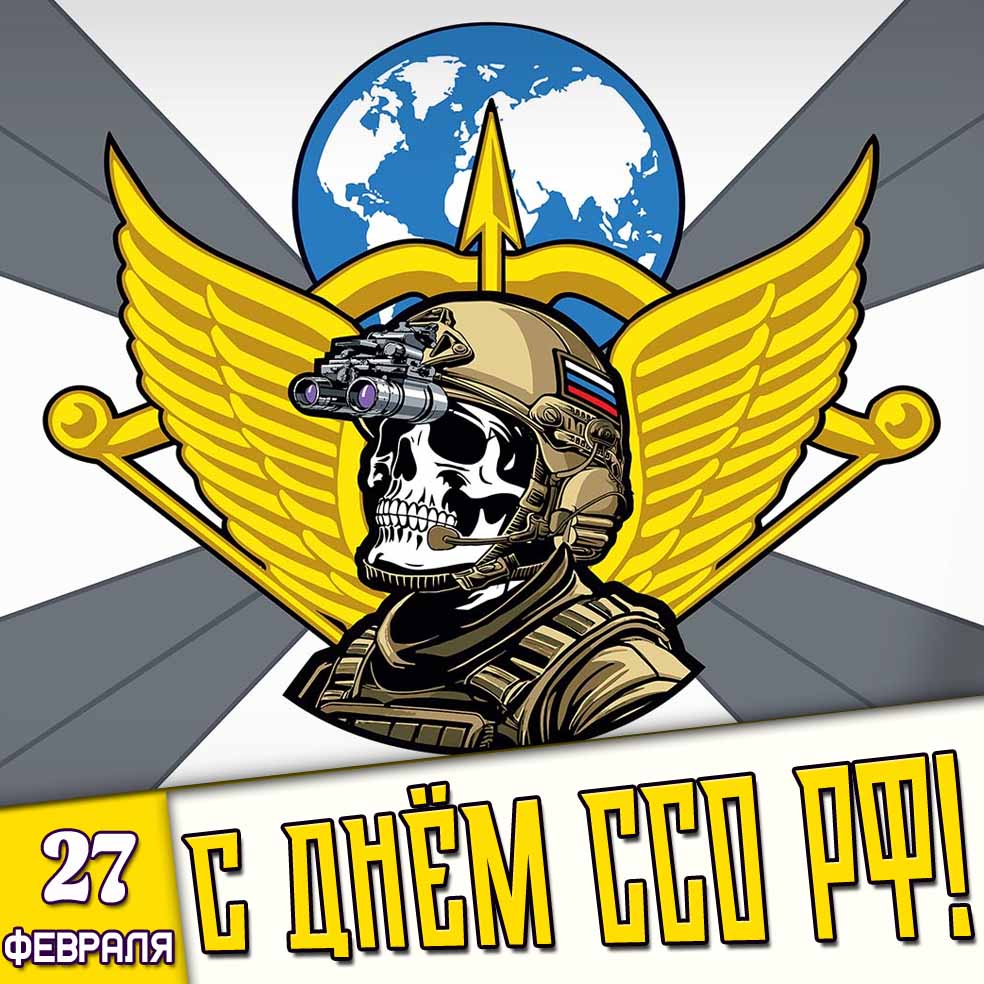 Открытка 27 февраля - с днём ССО РФ!