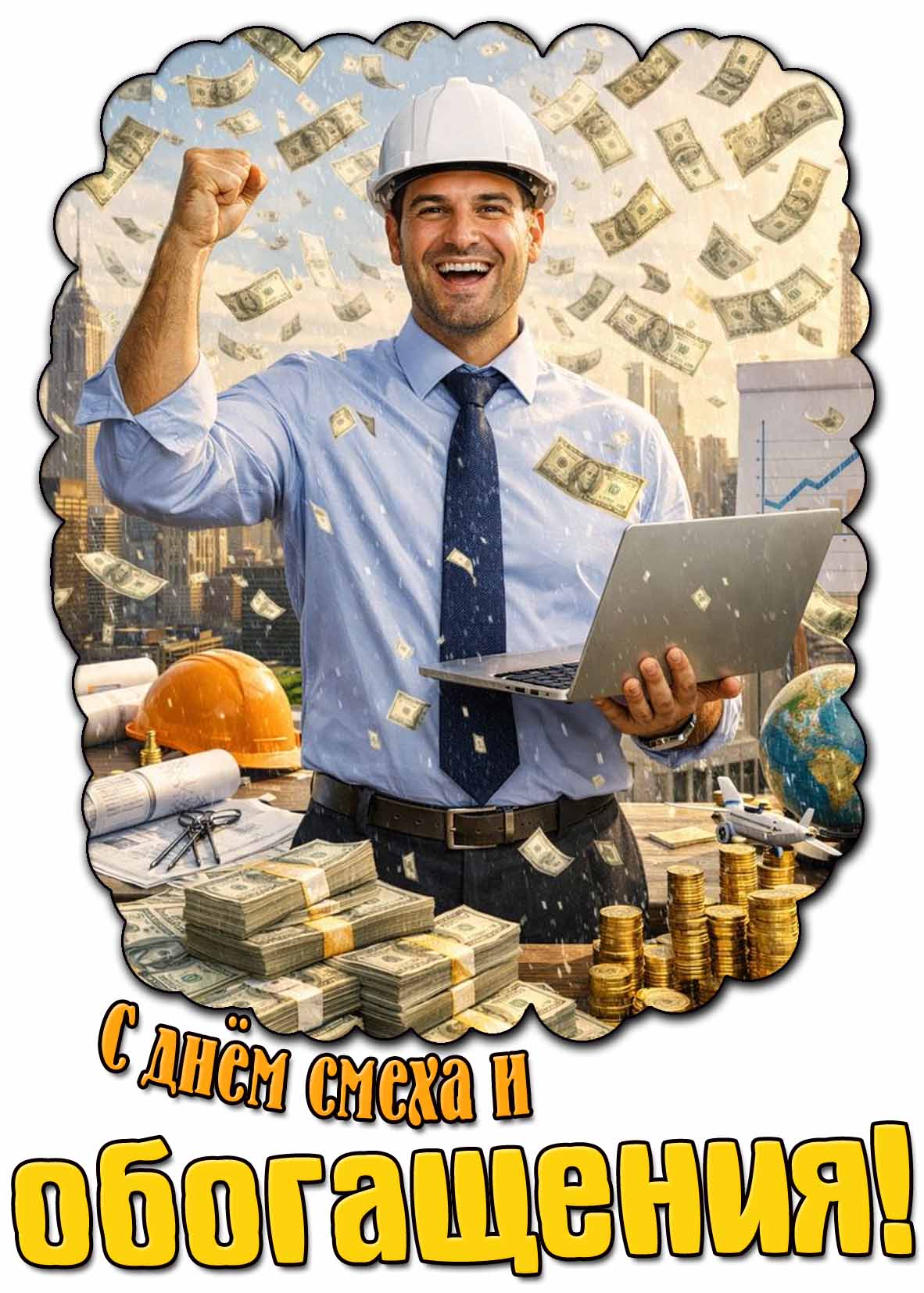 Картинка с днём смеха и обогащения