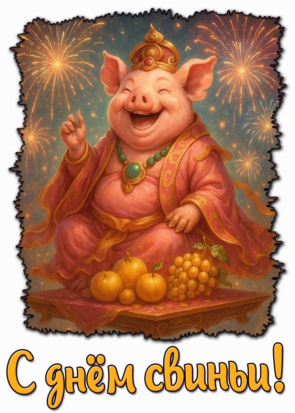 Праздничная картинка с днём свиньи