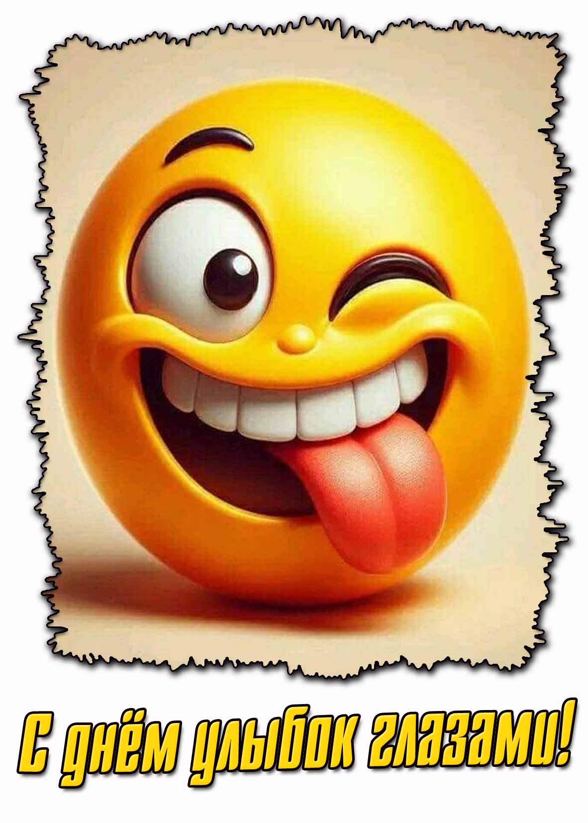 Картинка с днём улыбок глазами