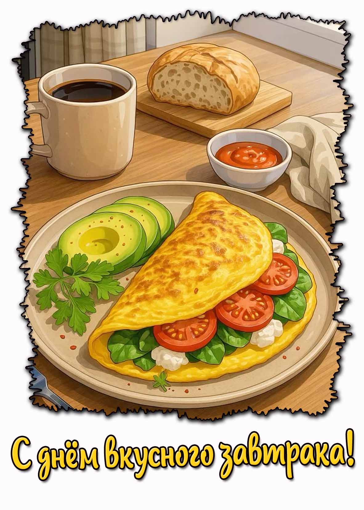 Картинка с днём вкусного завтрака