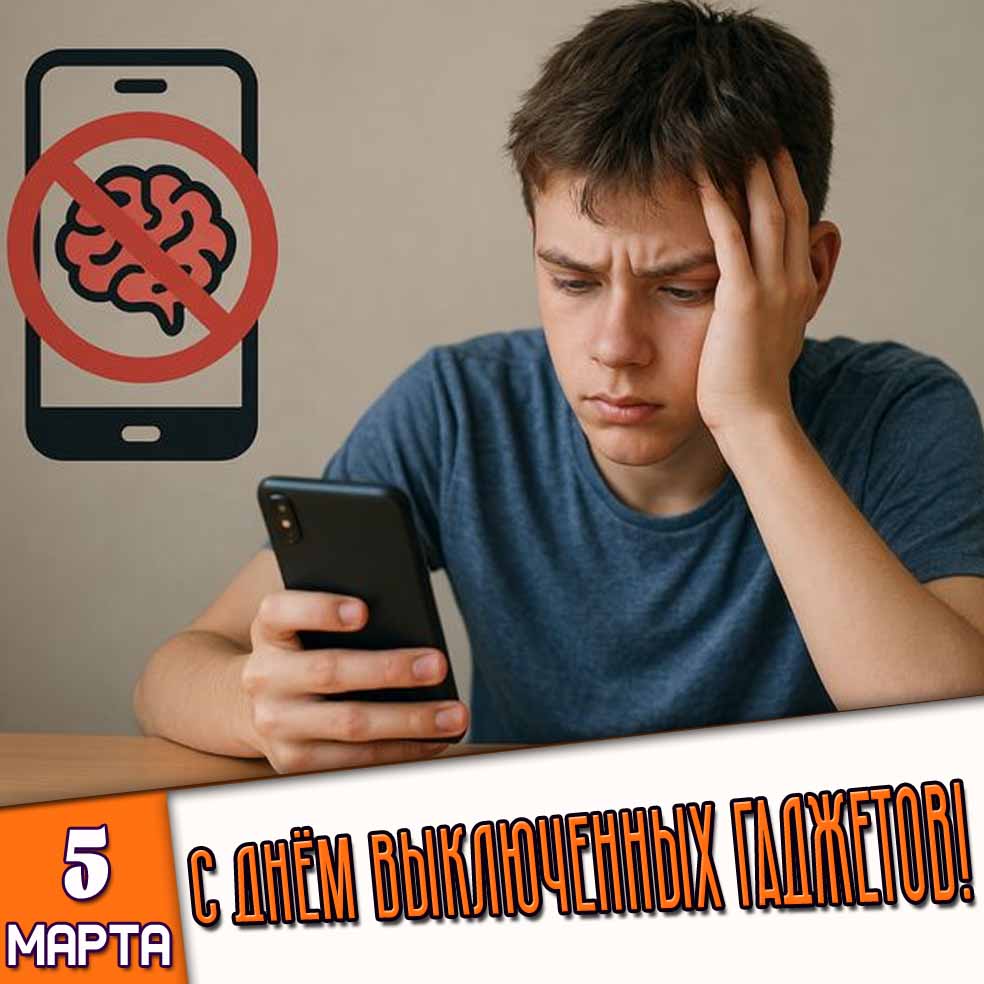 Картинка 5 марта - с днём выключенных гаджетов!