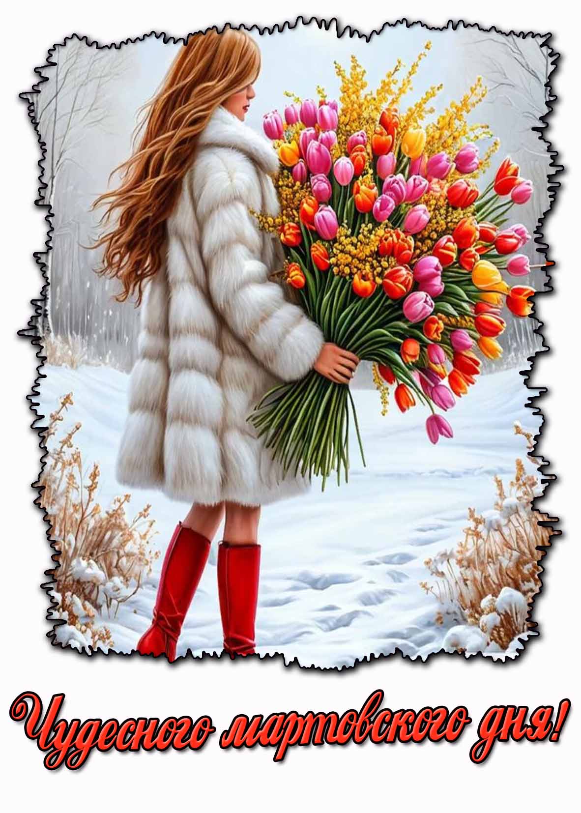 Открытка чудесного мартовского дня