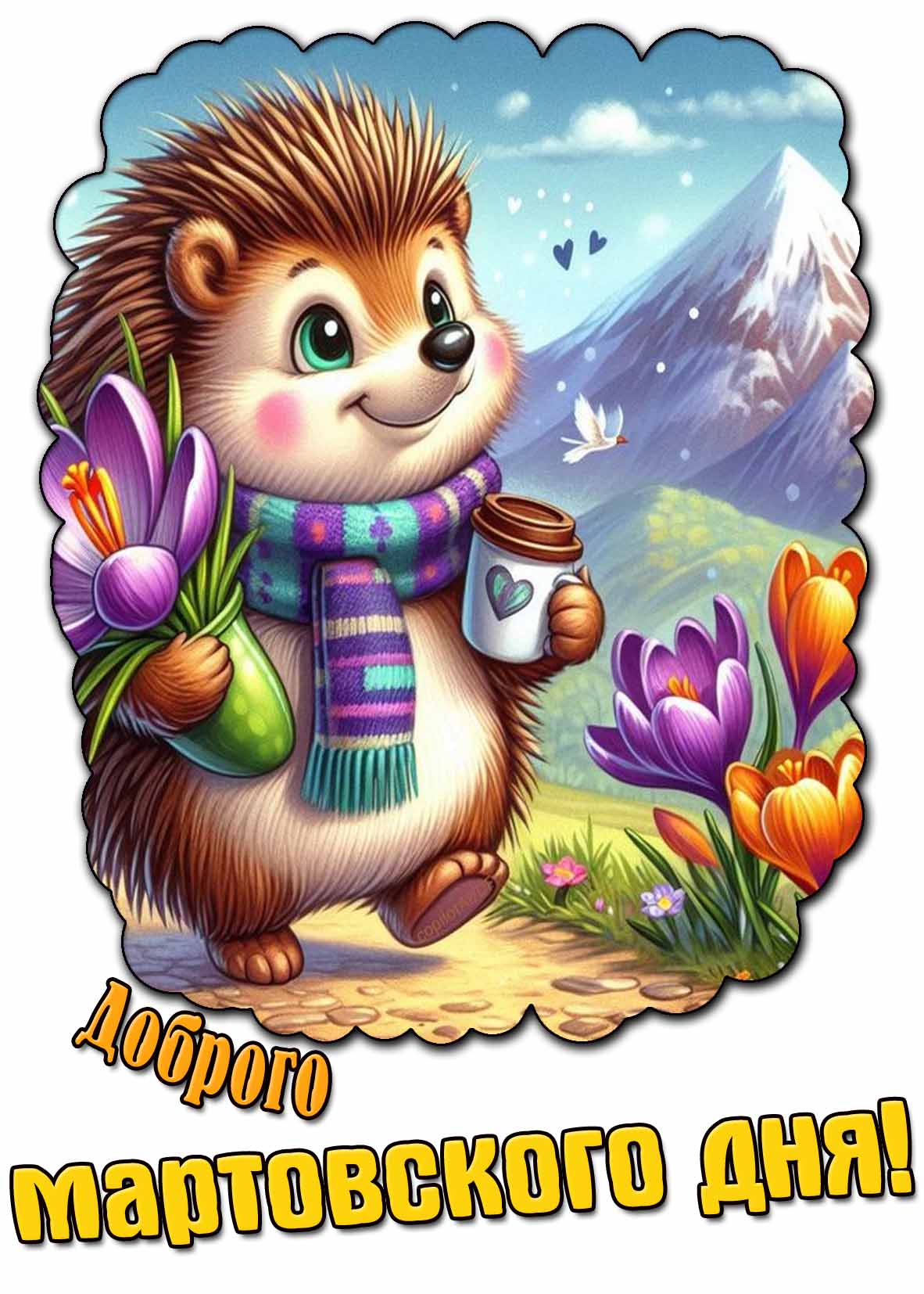 Доброго мартовского дня! - картинка для детей