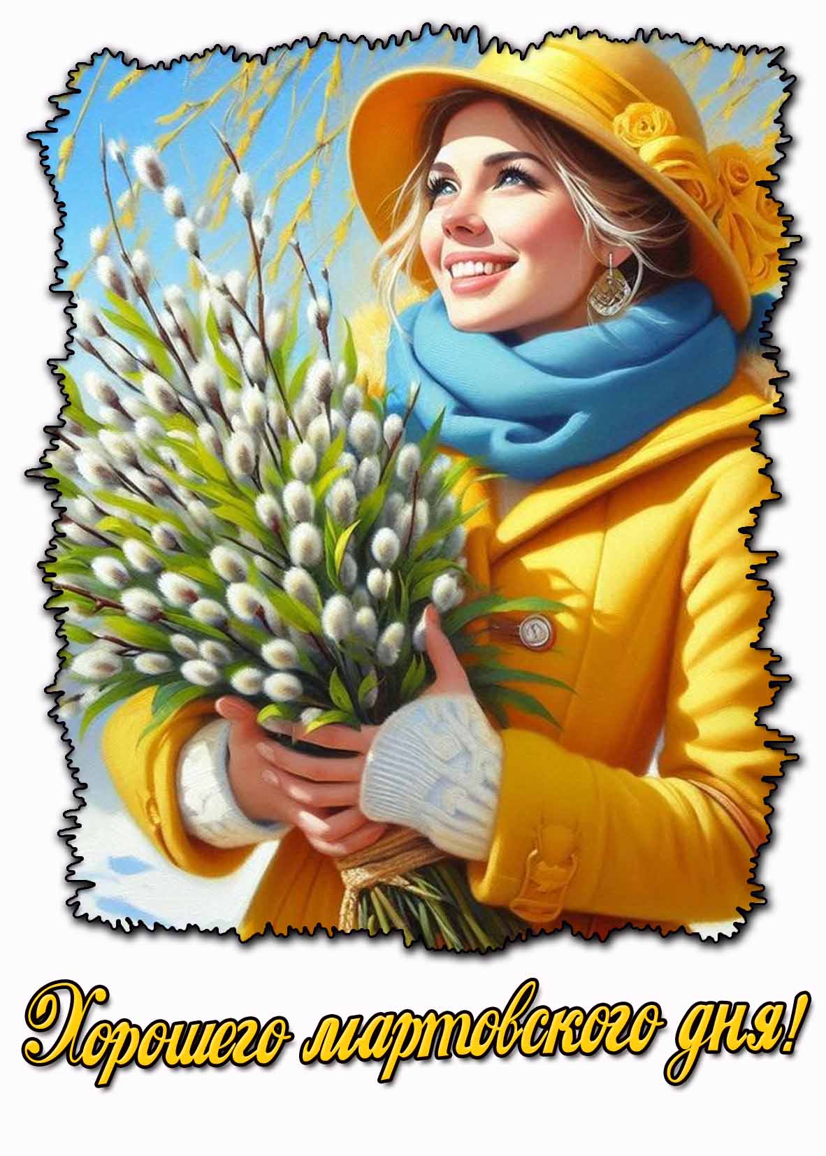 Хорошего мартовского дня! - картинка с девушкой