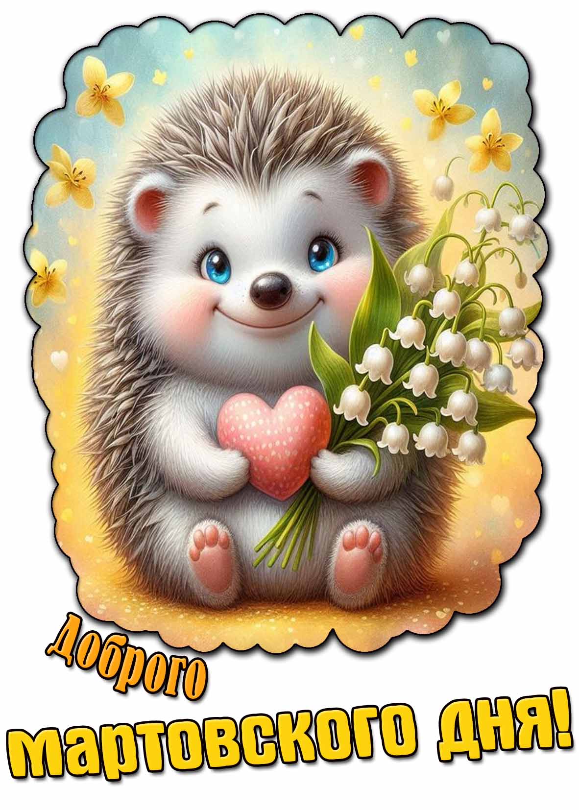Милая открытка доброго мартовского дня