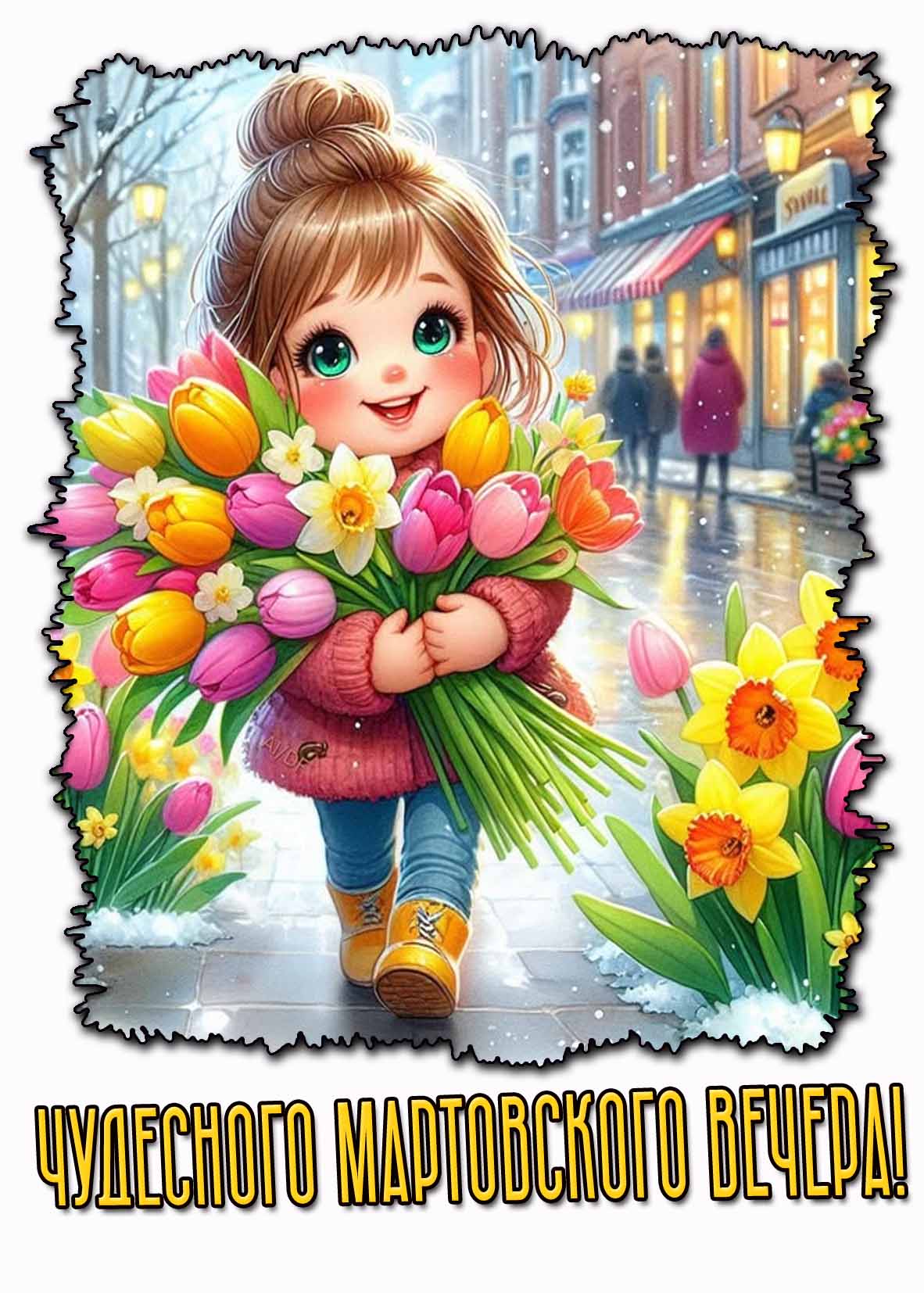 Картинка чудесного мартовского вечера