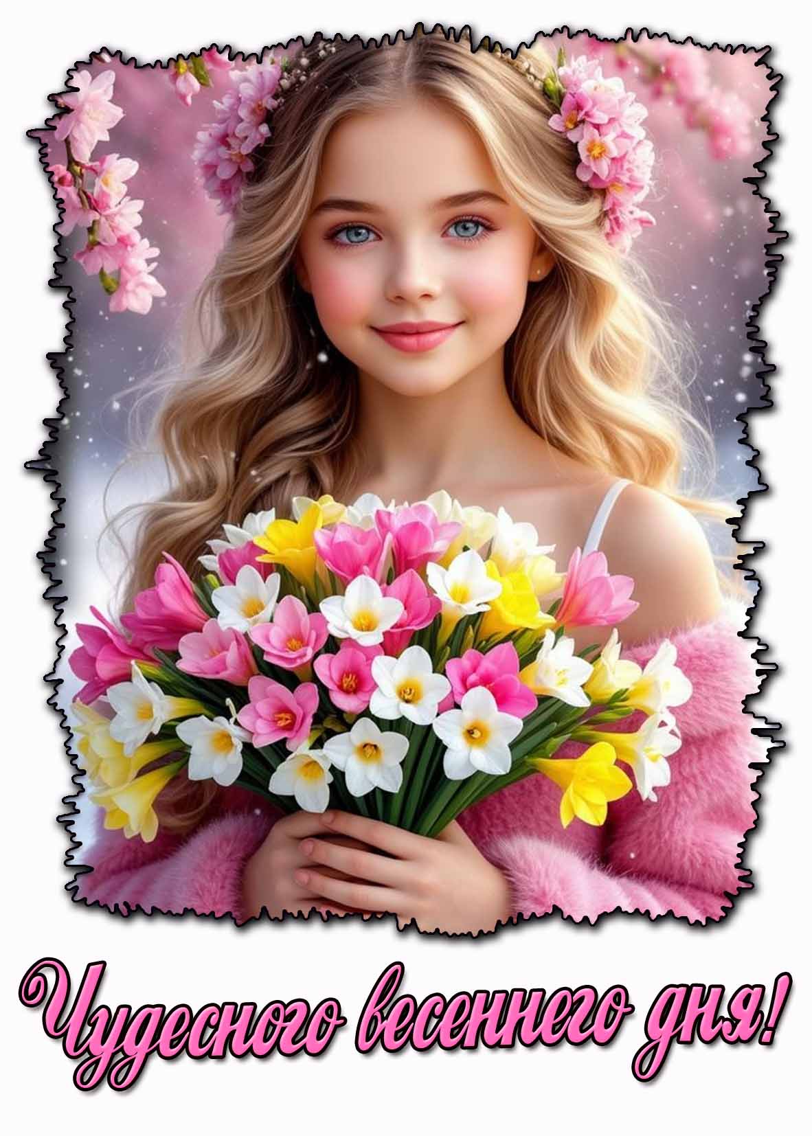 Открытка чудесного весеннего дня
