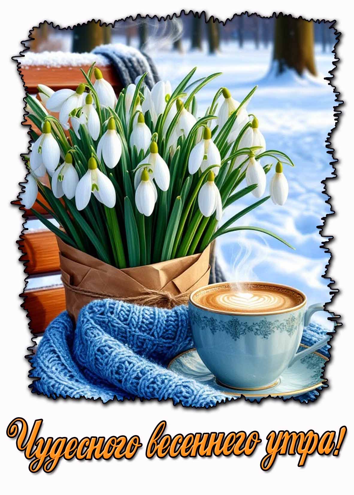 Открытка чудесного весеннего утра