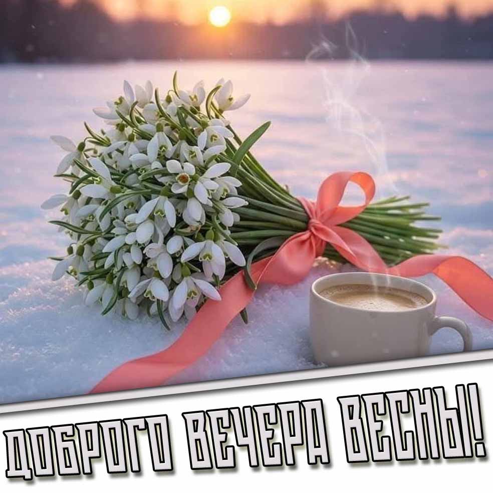 Картинка доброго вечера весны
