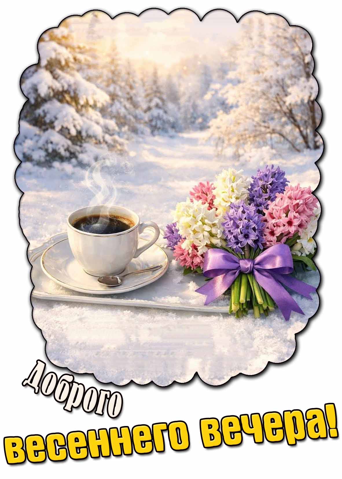 Картинка доброго весеннего вечера