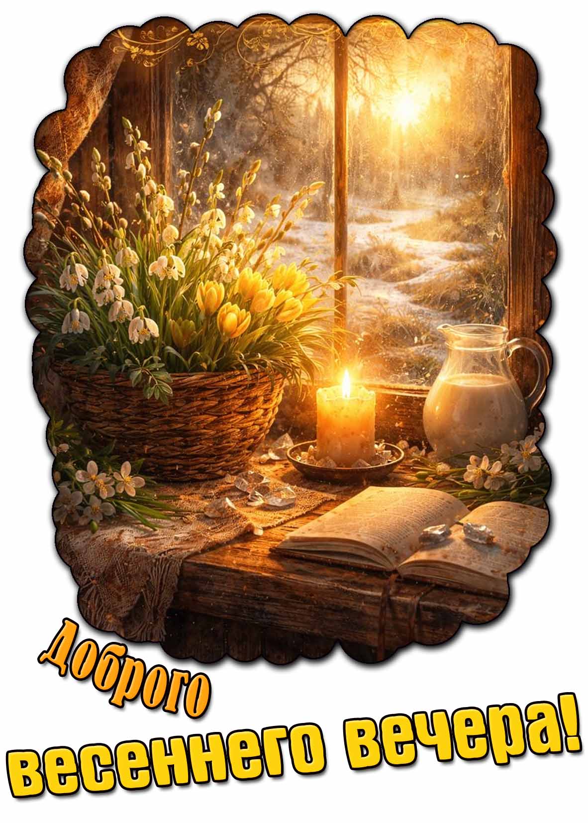Доброго весеннего вечера! - красивая картинка