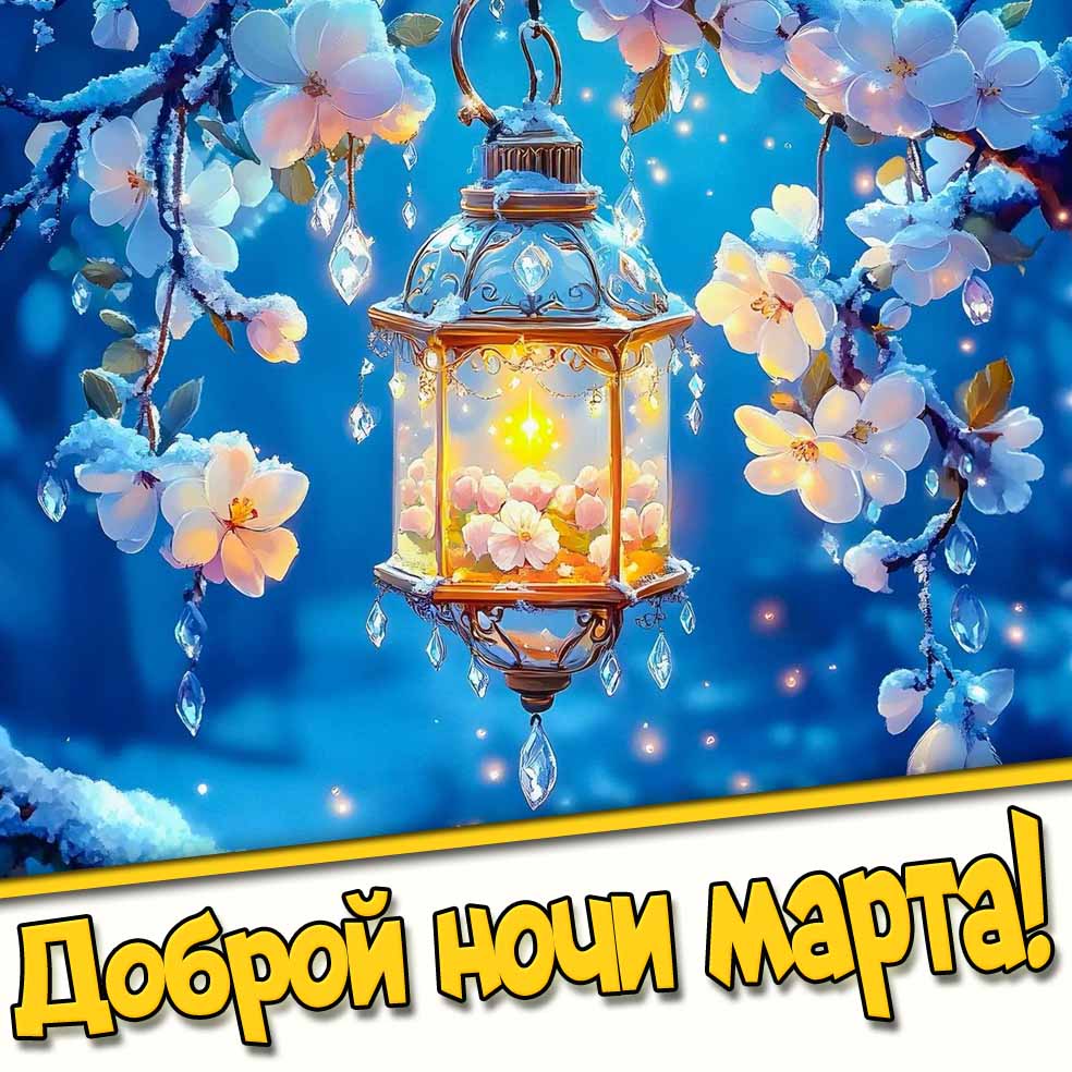 Картинка доброй ночи марта