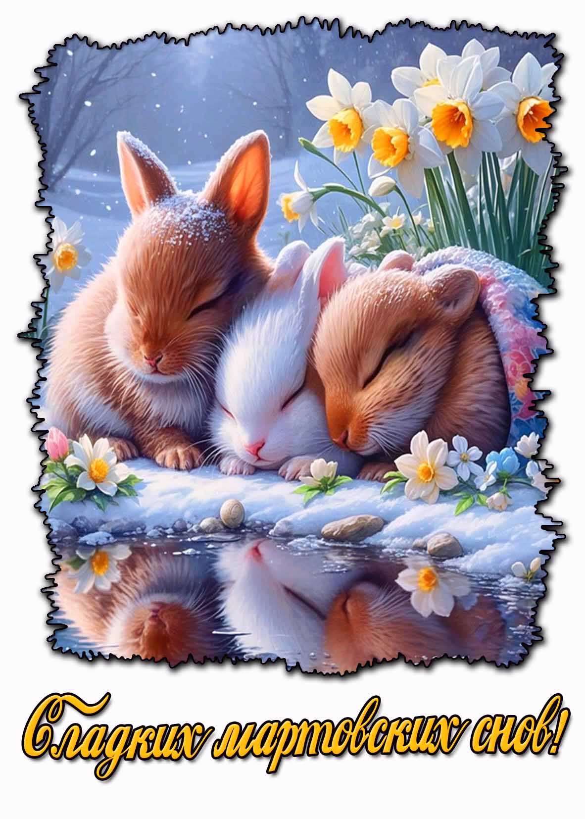 Открытка сладких мартовских снов