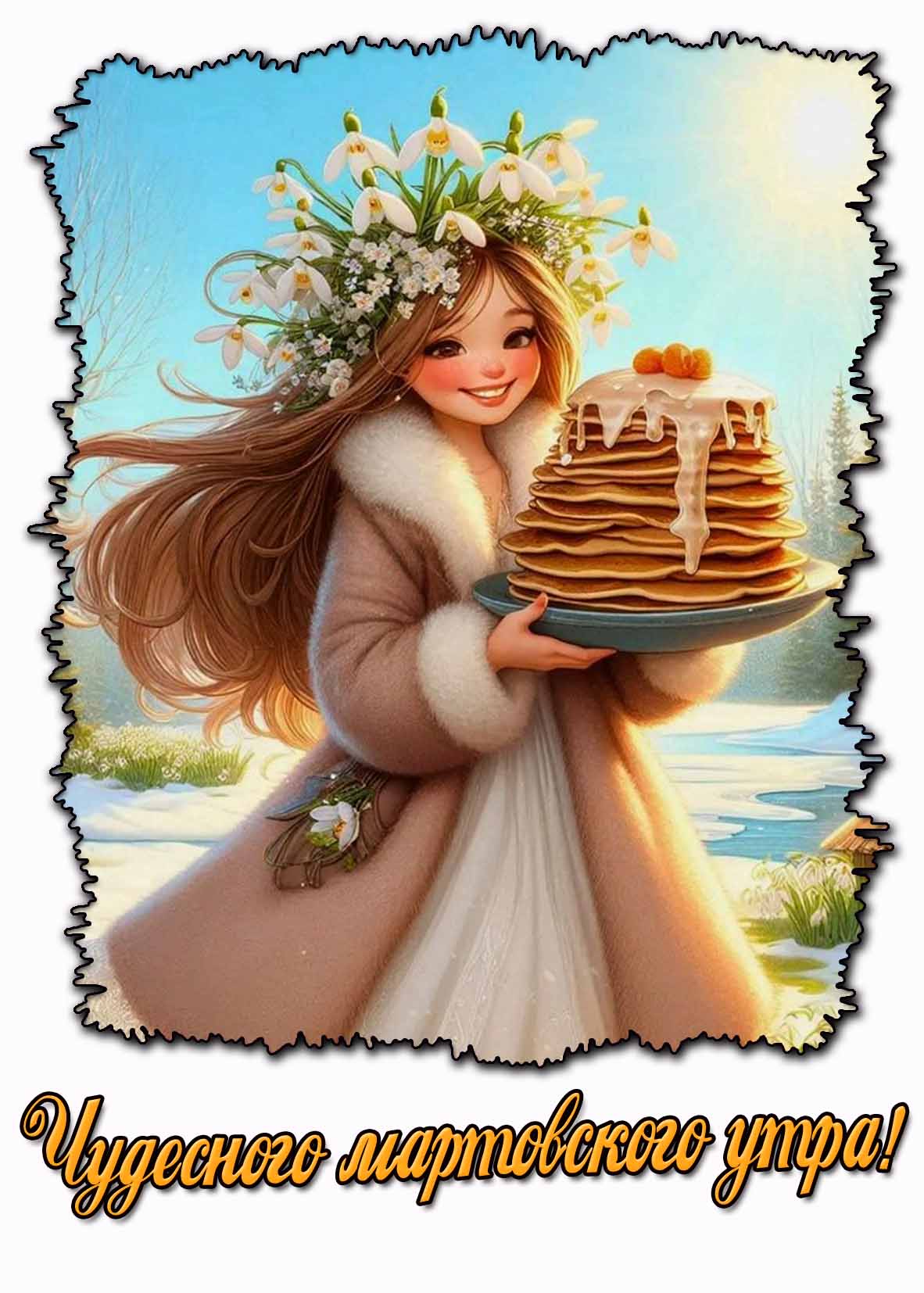 Открытка чудесного мартовского утра