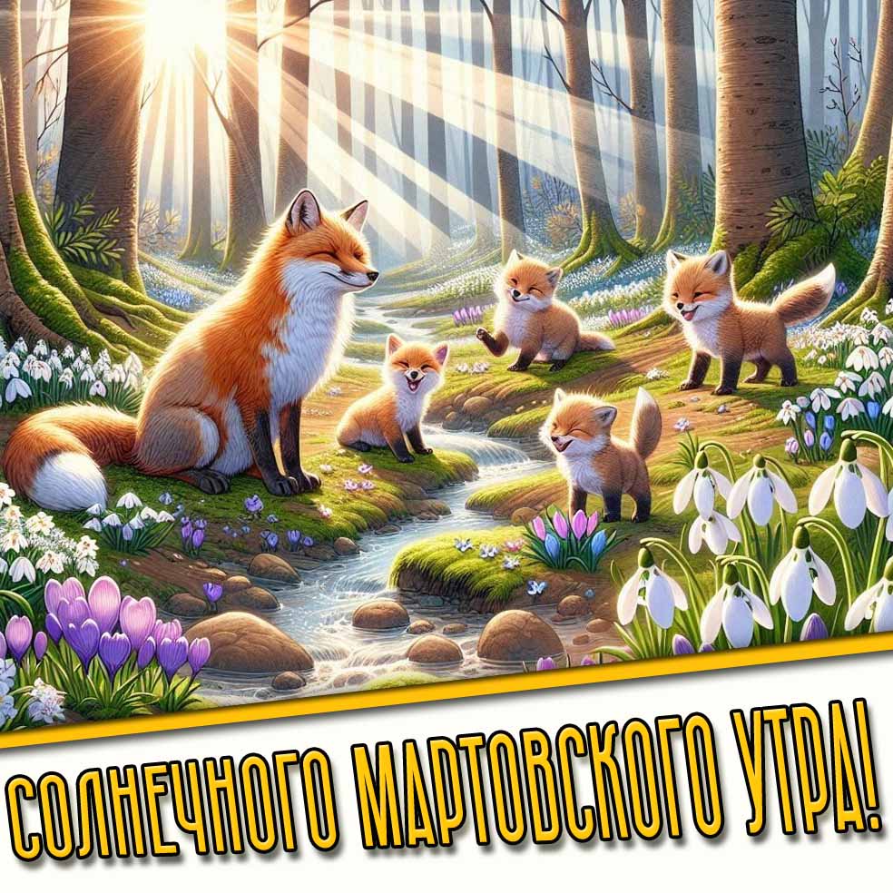 Картинка солнечного мартовского утра