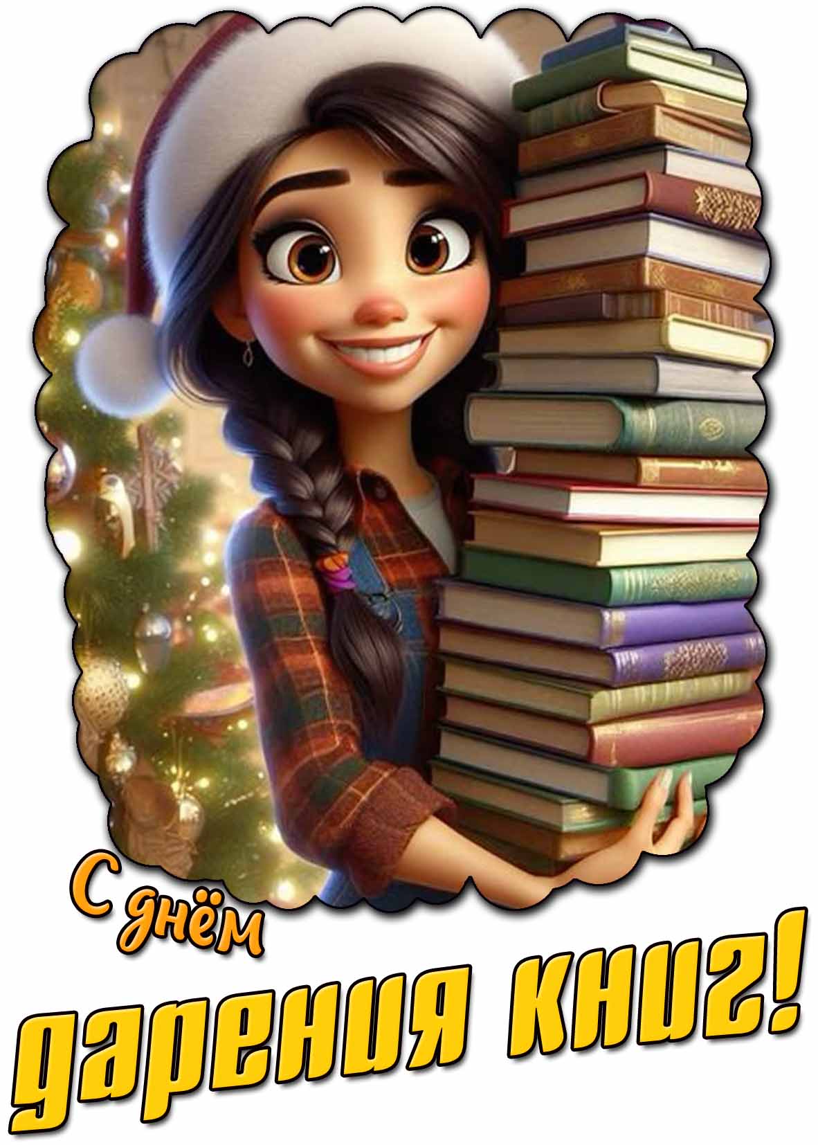 С днём дарения книг! - прикольная открытка