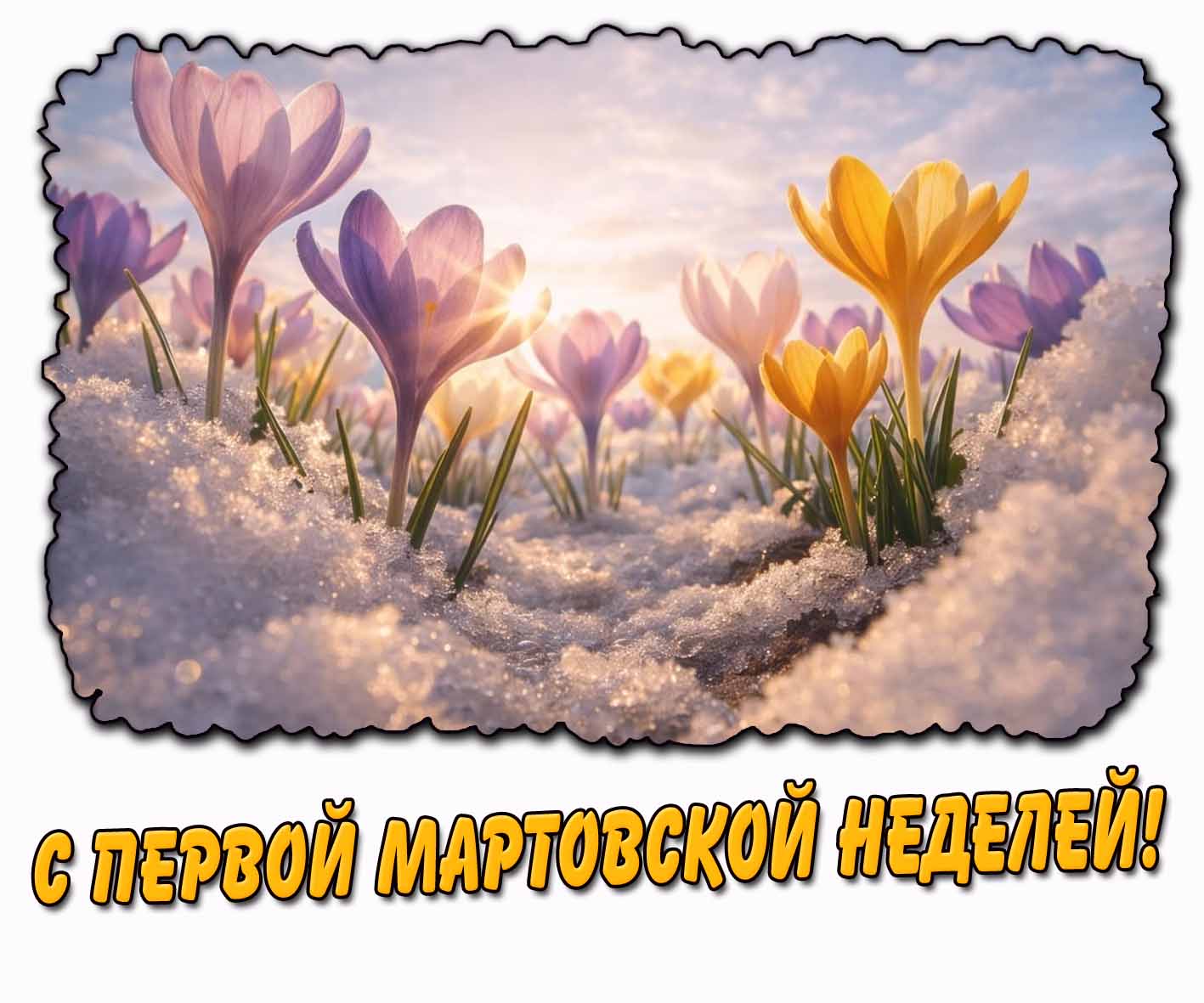 Картинка с первой мартовской неделей