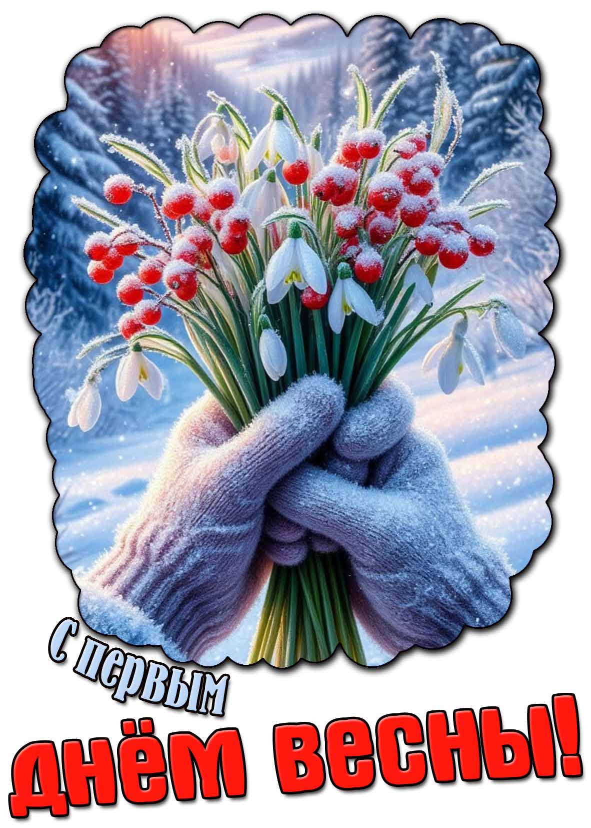Красивая картинка с первым днём весны