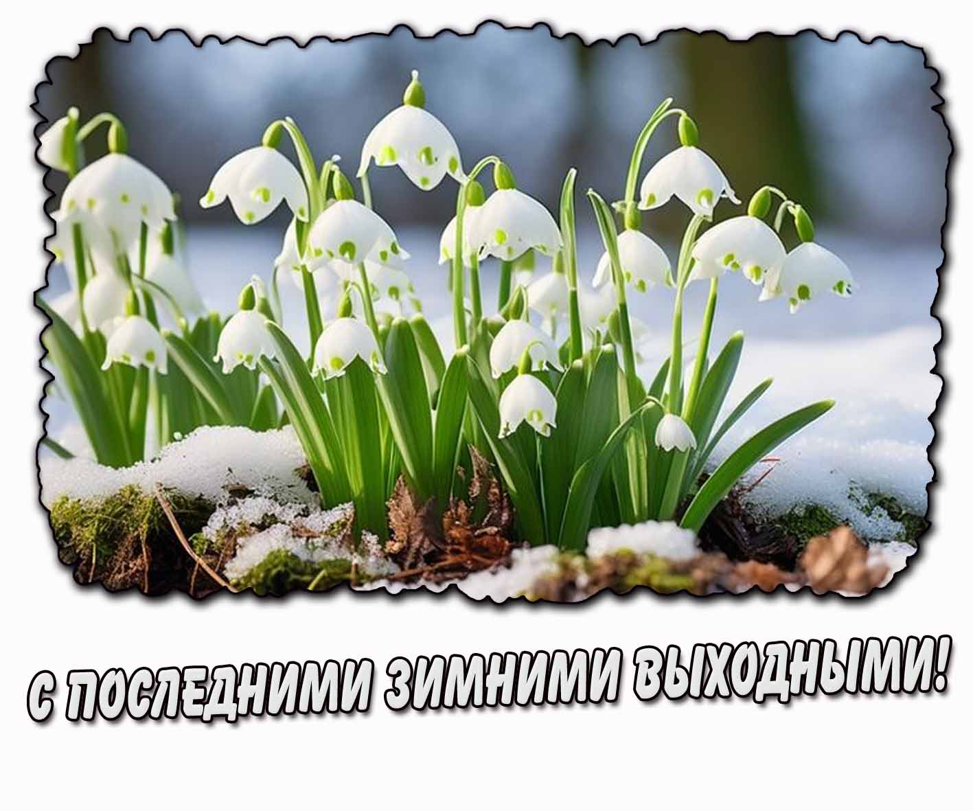 Картинка с последними зимними выходными