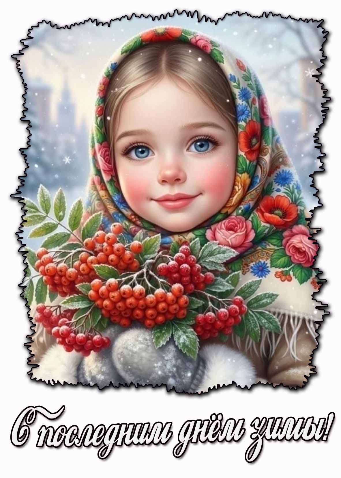Открытка с последним днём зимы