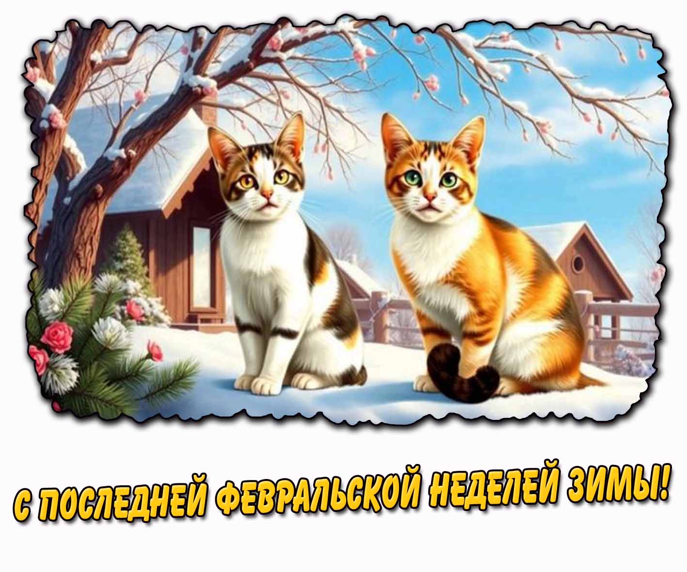 Картинка с последней февральской неделей зимы