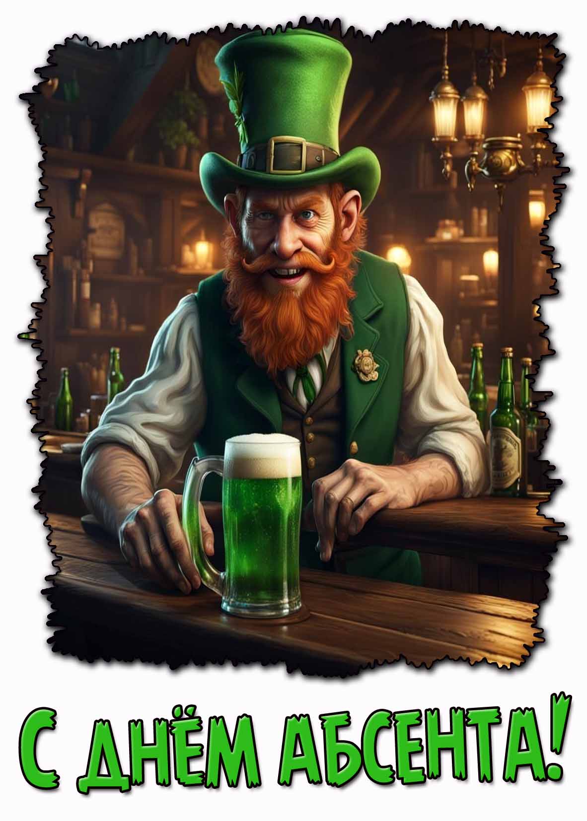 Прикольная картинка с днём абсента