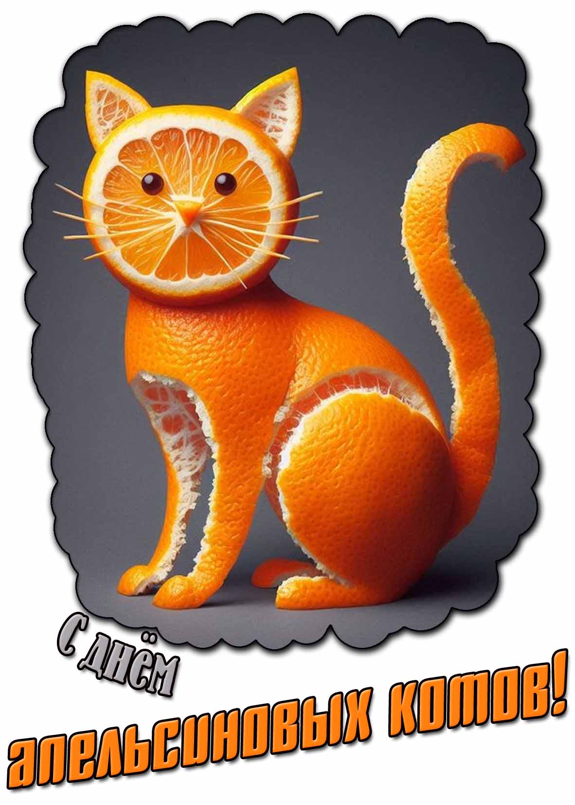 Смешная картинка с днём апельсиновых котов