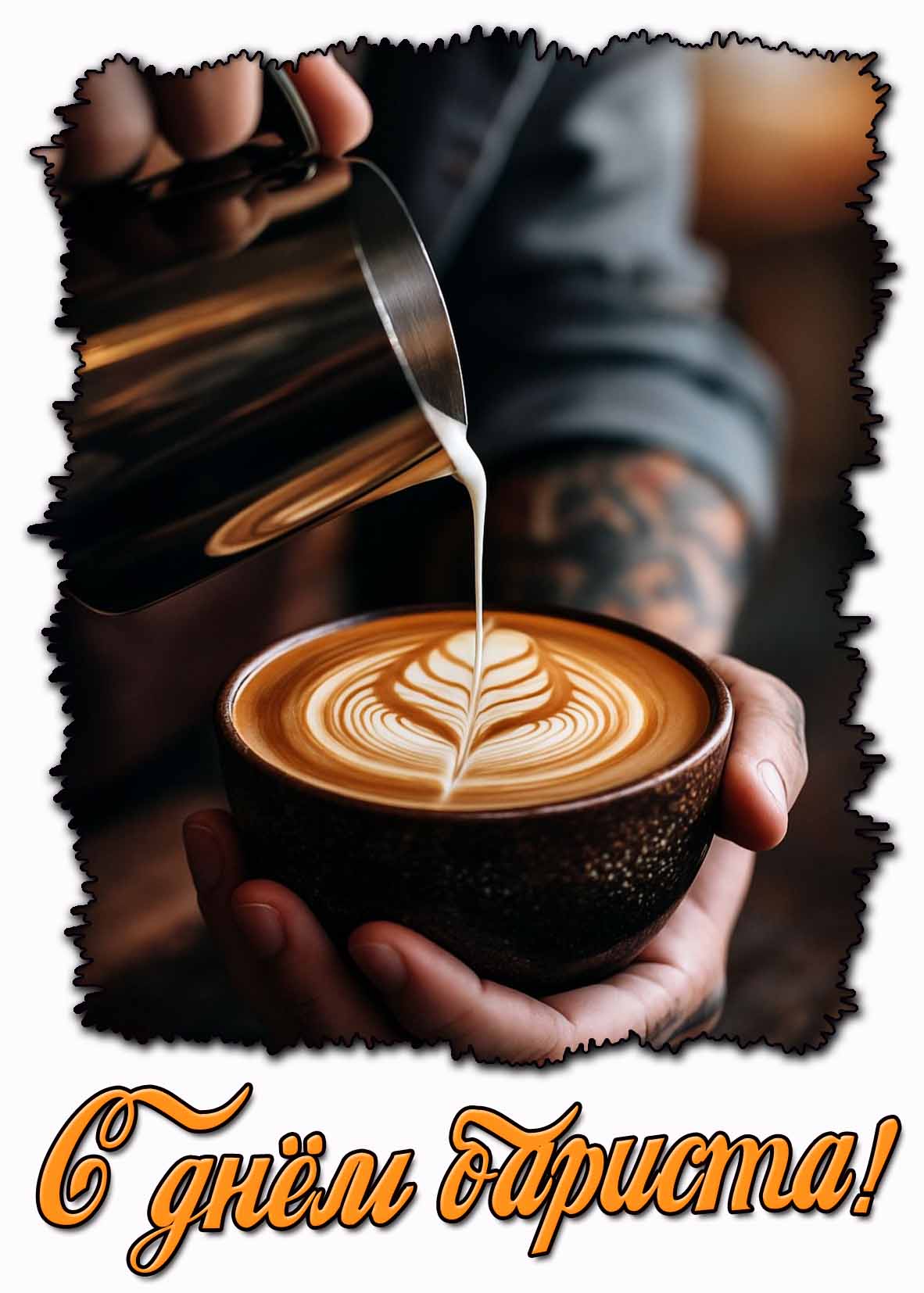 Красивая картинка с днём бариста