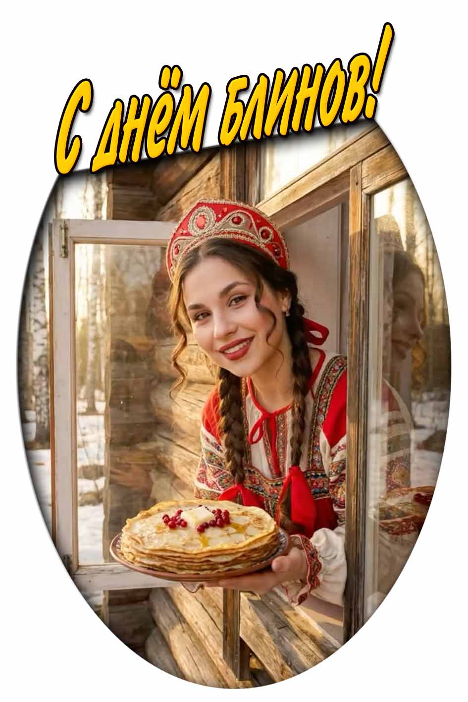 Картинка с днём блинов