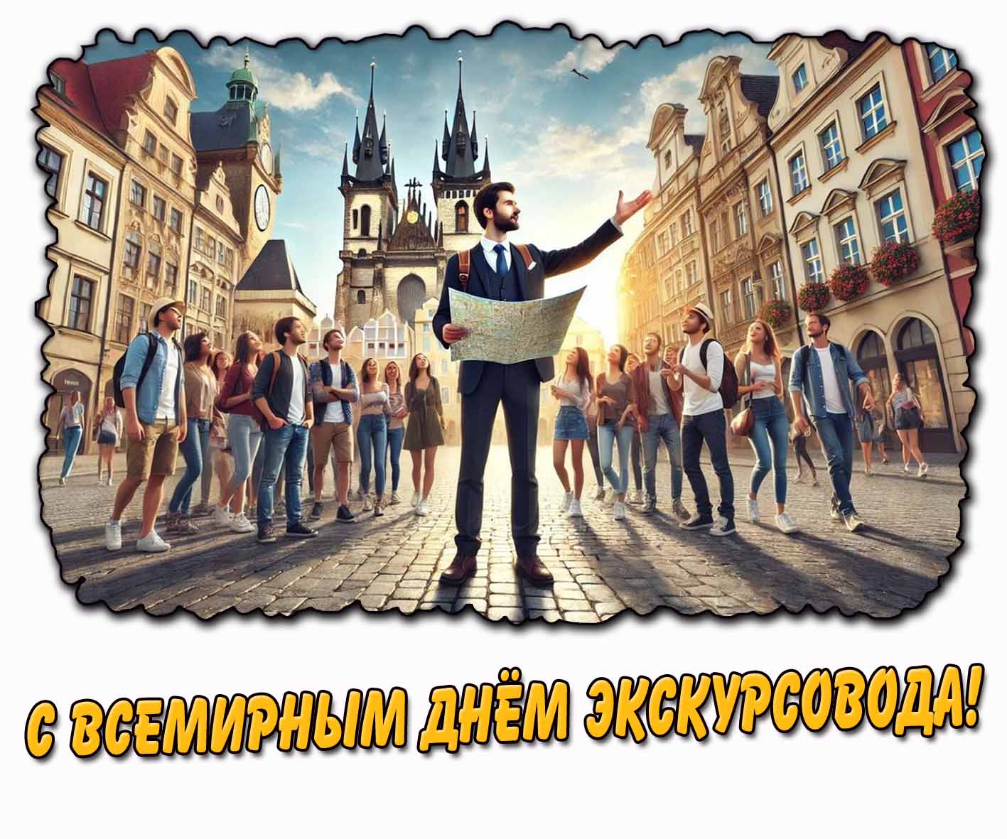 Открытка с Всемирным днём экскурсовода