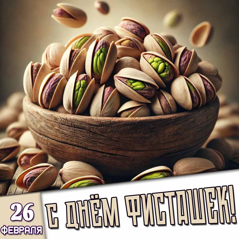 Картинка 26 февраля - с днём фисташек!