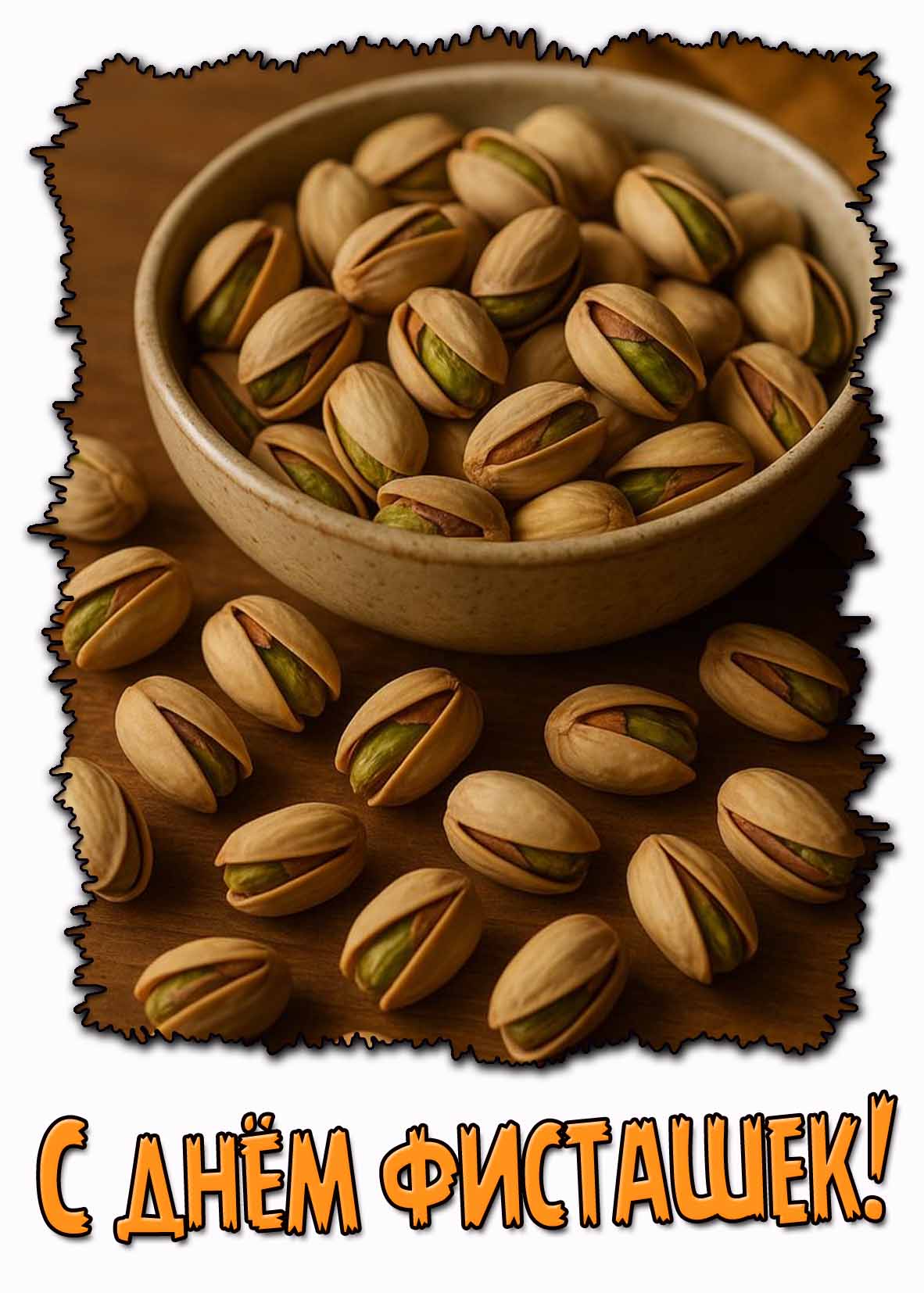 С днём фисташек! - стильная картинка