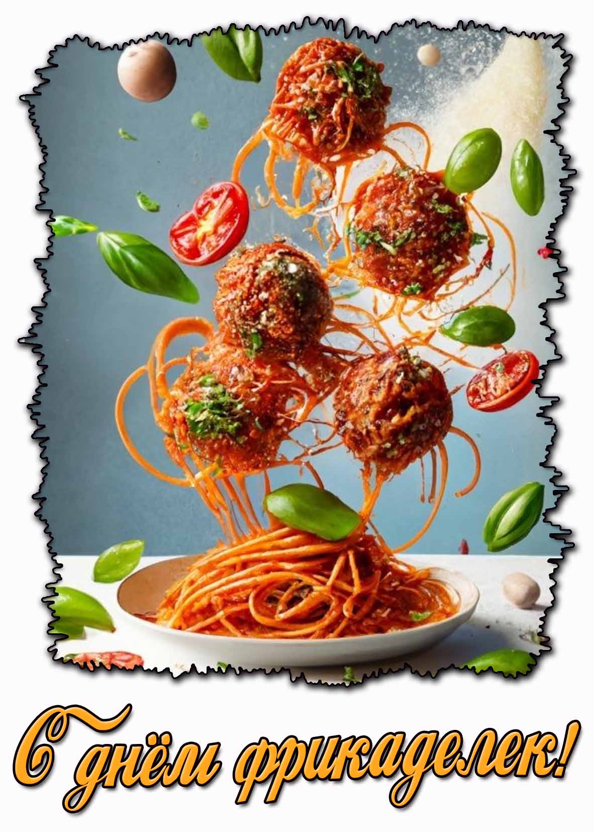 Картинка с днём фрикаделек