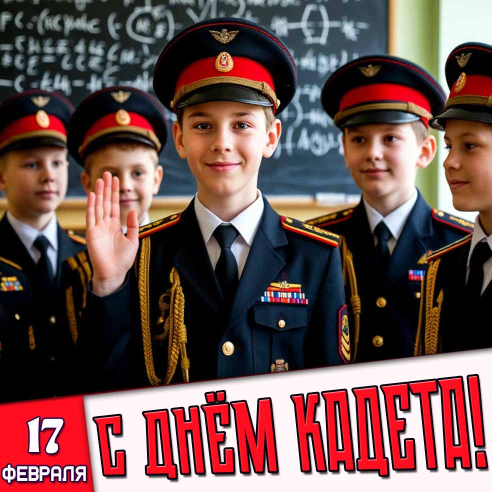 Картинка 17 февраля - с днём кадета!