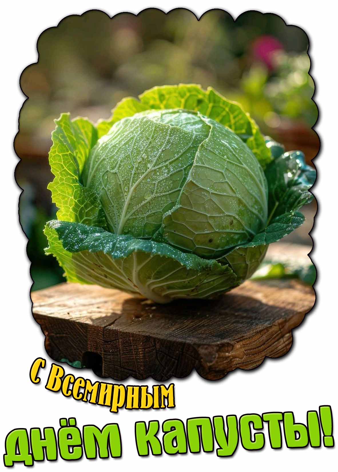 Картинка с Всемирным днём капусты