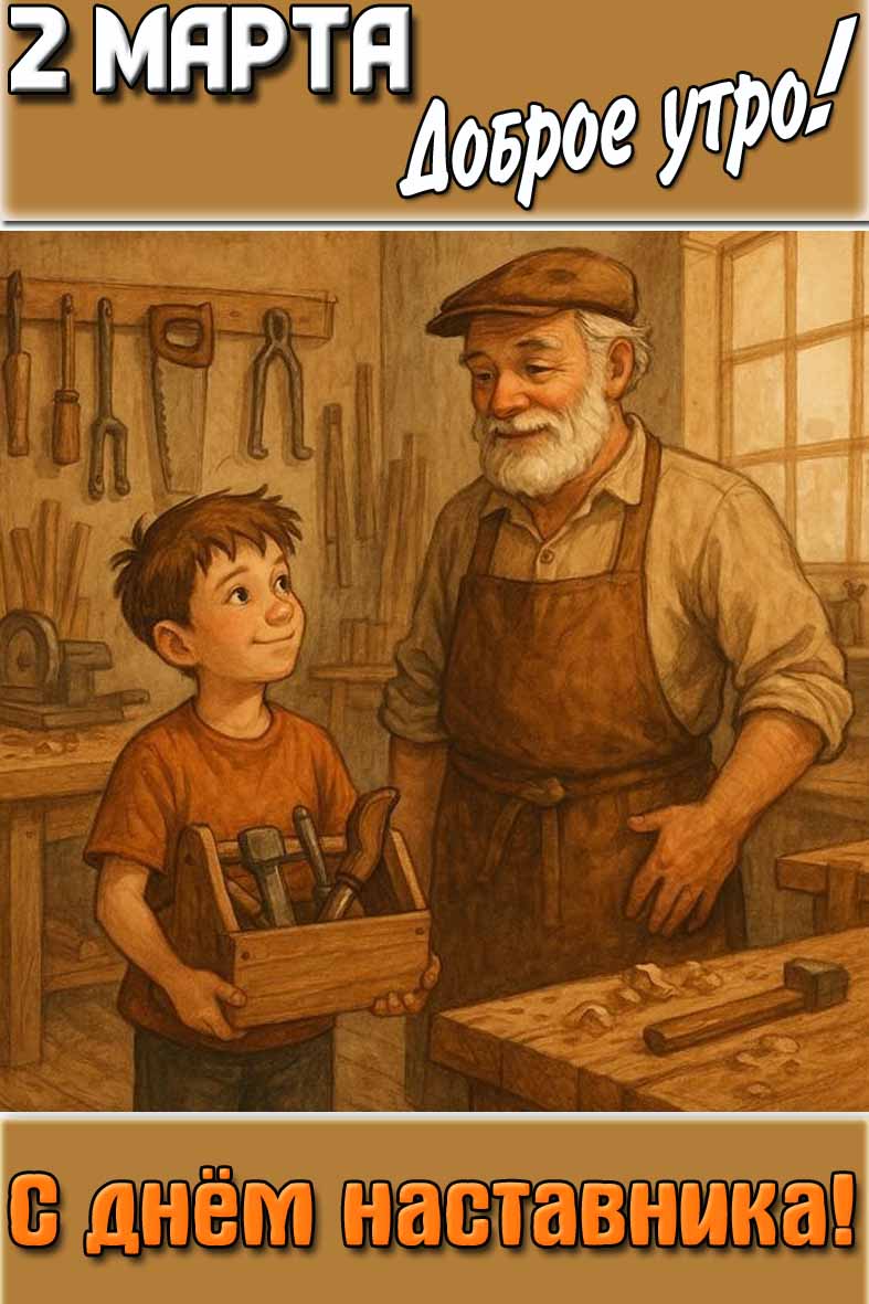 Картинка "2 марта доброе утро! С днём наставника!"