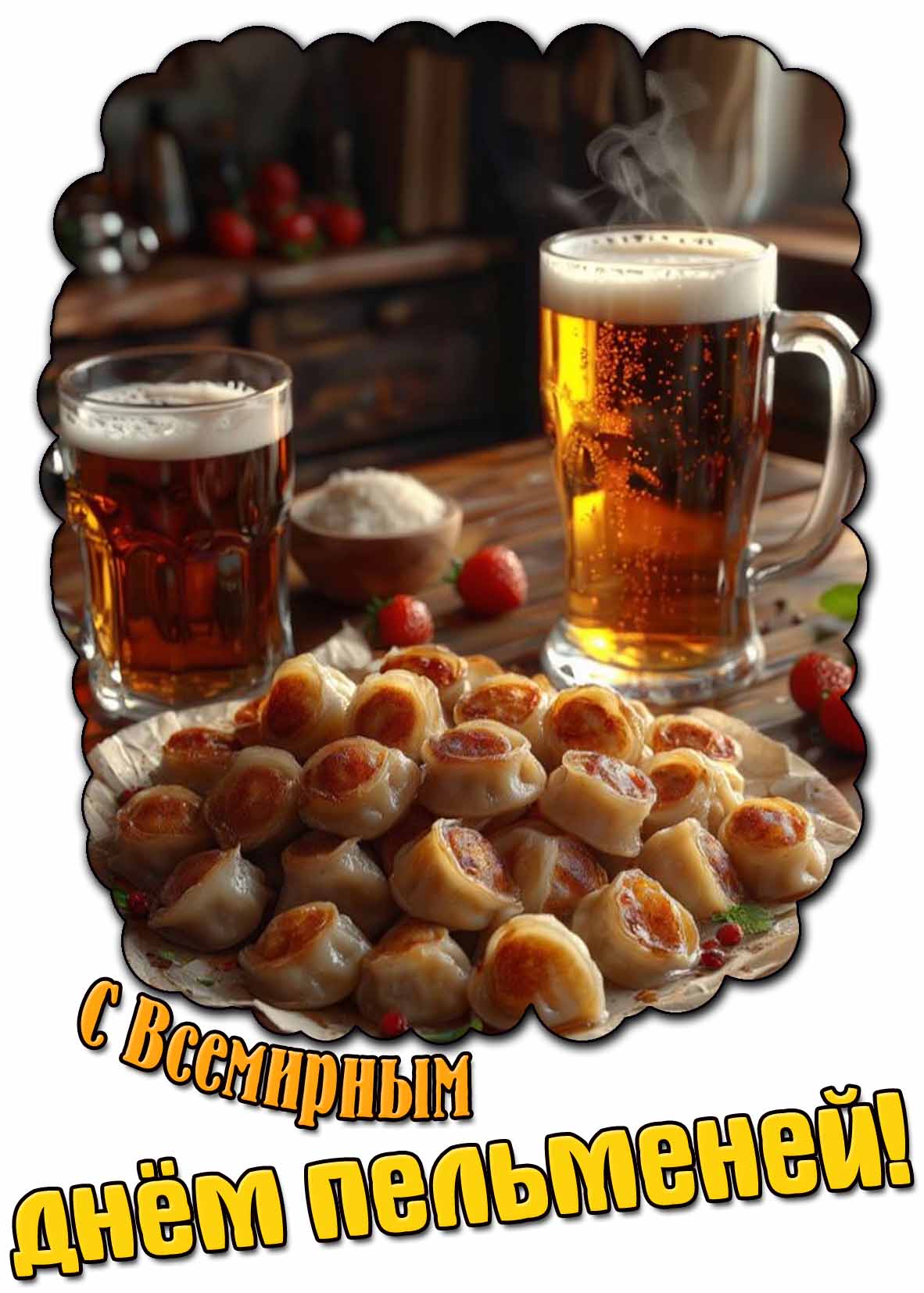 Картинка с Всемирным днём пельменей