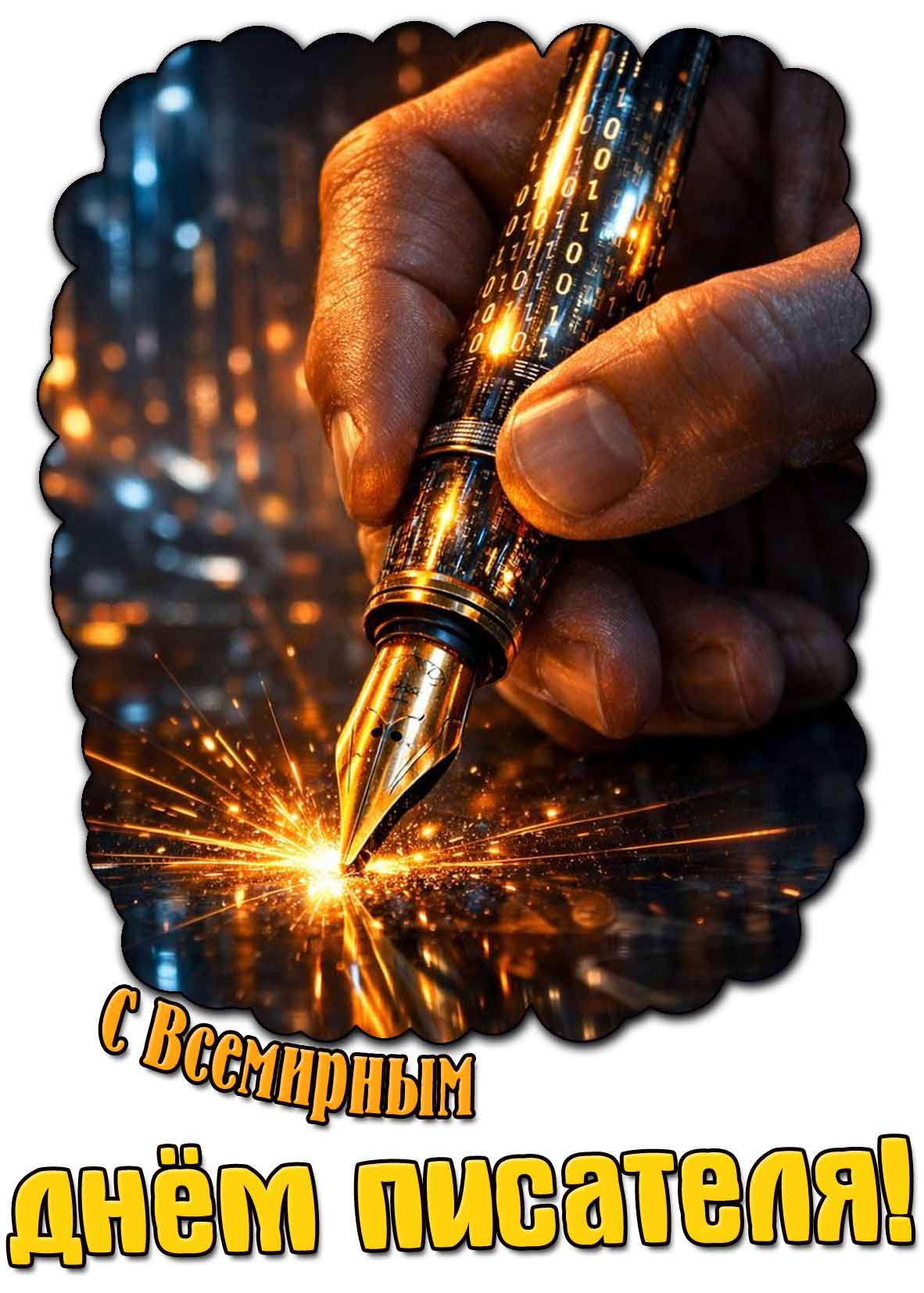 Картинка с Всемирным днём писателя