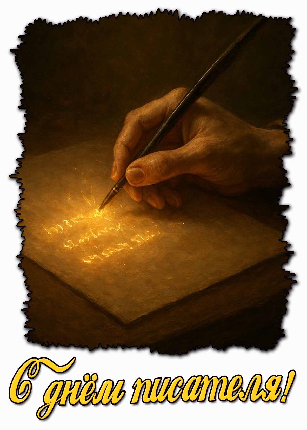 Картинка с днём писателя