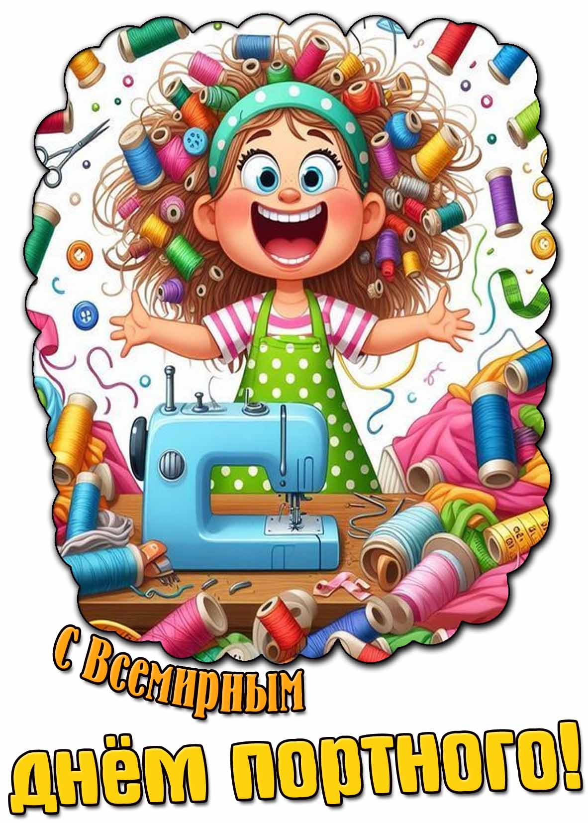 Картинка с Всемирным днём портного