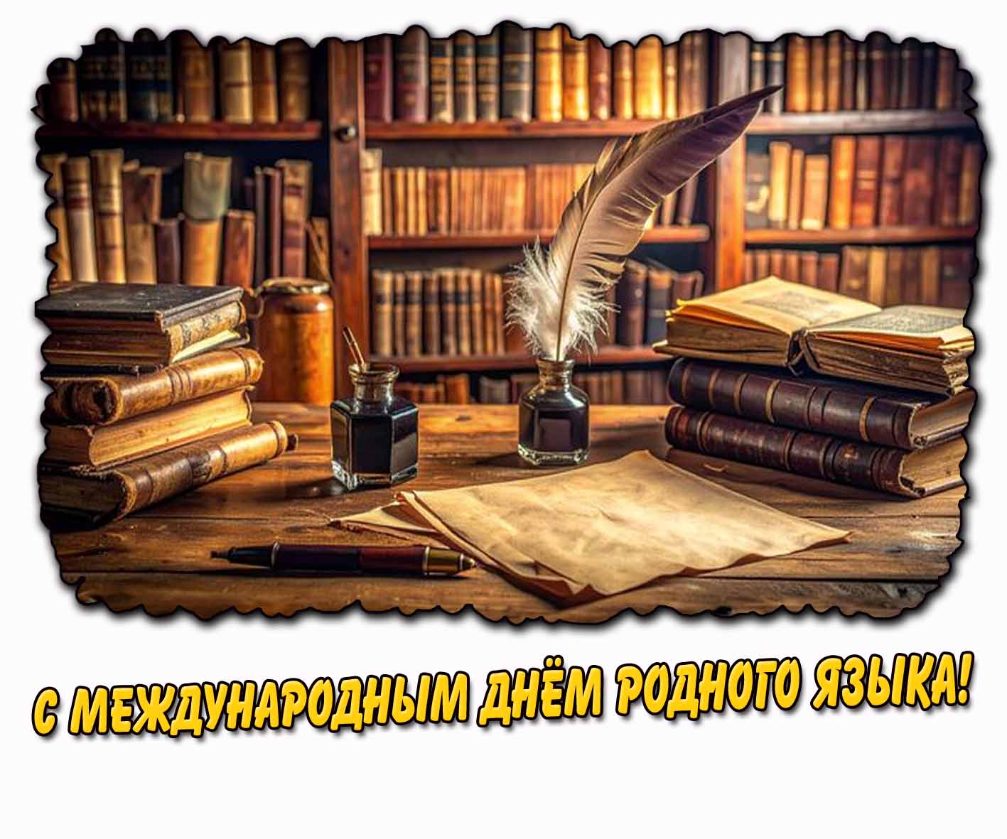 Открытка с Международным днём родного языка