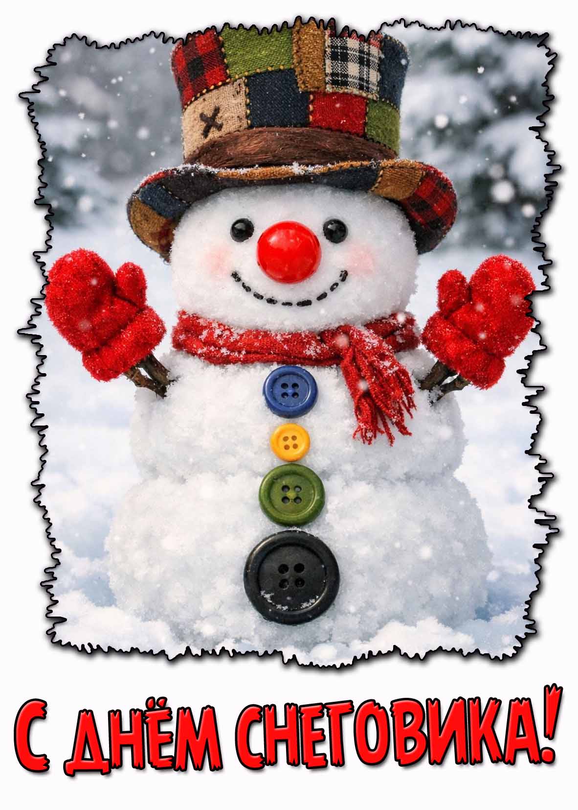 Прикольная картинка с днём снеговика